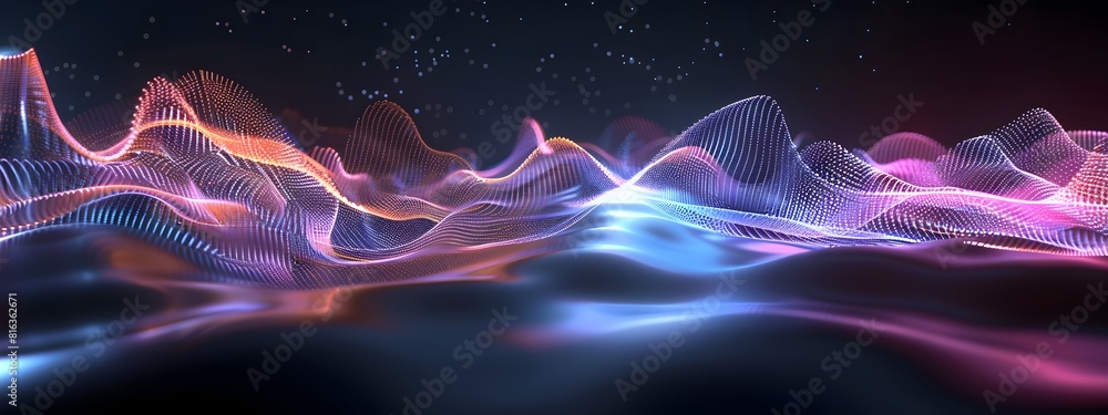 Poster animation of wave packet interaction with boundaries producing standing waves at certain