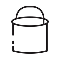 Fill Bucket Tool Line Icon