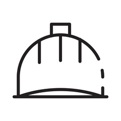 Hat Helmet Tools Line Icon