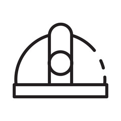 Hat Helmet Tools Line Icon