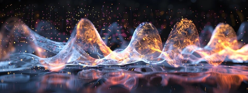 Wave Packet Reflection and Interference Patterns in D Animation