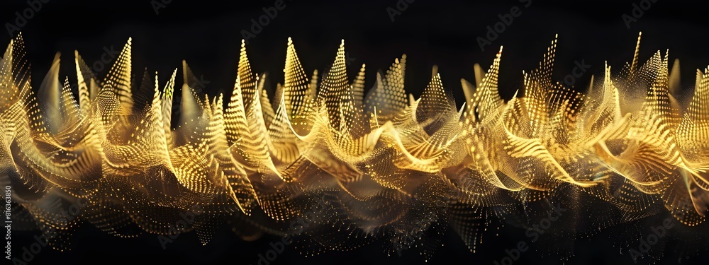 Aufkleber spectrogram of bird flocks chirping frequency content