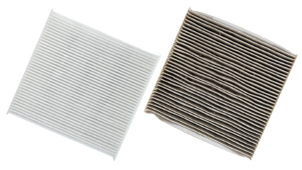 Air filter. Car cabin AC Air filter. Conditioner cleaning spare parts. Replace old one air filter on brand new for protect against Allergens, Pollen, Dust mites, Odors, Dirt, Soot, Bacterias, Viruses
