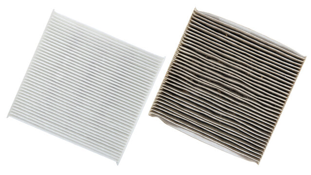 Air filter. Car cabin AC Air filter. Conditioner cleaning spare parts. Replace old one air filter on brand new for protect against Allergens, Pollen, Dust mites, Odors, Dirt, Soot, Bacterias, Viruses