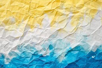 Obraz premium Abstract watercolor background in blue and yellow