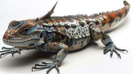 Obraz premium Gunther s japalura Swinhoe s lizard Diploderma swinhonis consumes insects