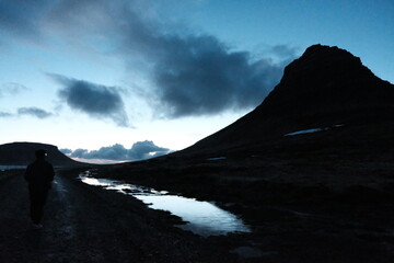 clouds in the mountains
