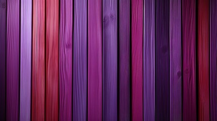 This photo of purple painted wooden boards arranged in a row is a vibrant and eye-catching display. The deep, rich purple color is both elegant and playful
