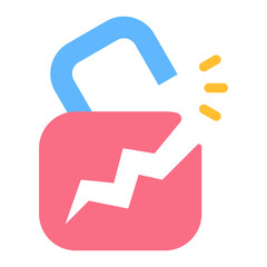 Obraz premium Security Breach Icon