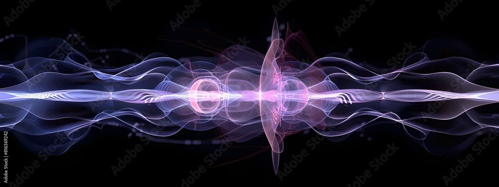 Poster animated of wave packet absorption and emission at specific frequencies