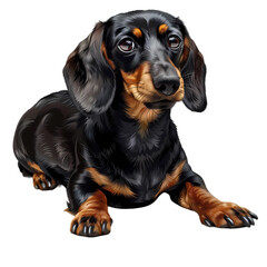 Dachshund dog pictures, pets, isolated, generative ai