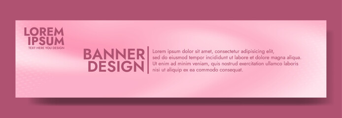 Gradient blurred banner in shades of pink. Ideal for web banners, social media posts, or any design project that requires a calming backdrop