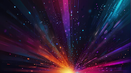 Abstract Background With Hologram Burst / Explotion Theme