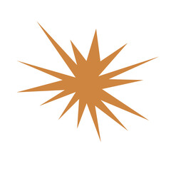 Obraz premium An abstract blank comic book style star burst shape design element.