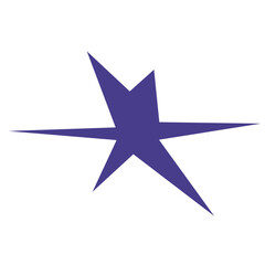 An abstract blank comic book style star burst shape design element.