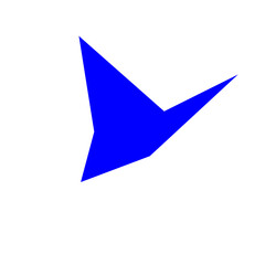 An abstract blank comic book style star burst shape design element.