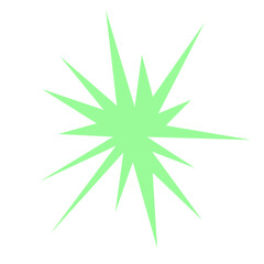 Fototapeta premium An abstract blank comic book style star burst shape design element.