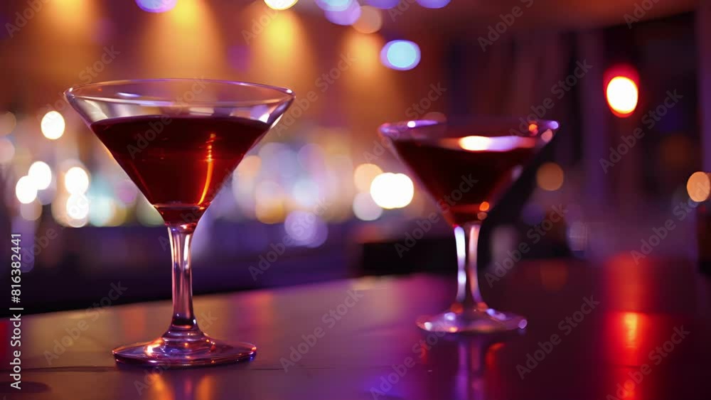 Poster in the background soft jazz music plays adding to the romantic and sophisticated atmosphere of the m