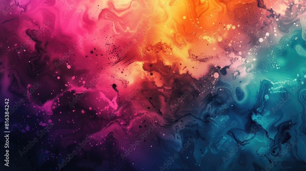 Poster artistic and colorful abstract background for design