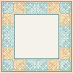 Obraz premium Frame with a set of patterns