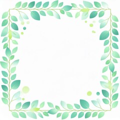 frame with leaves