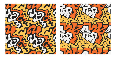 collection of soft liquid abstract vector background patterns