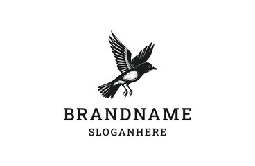 Fototapeta premium Bird logo template vector illustration design