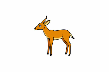  gazelle vector silhouette illustration
