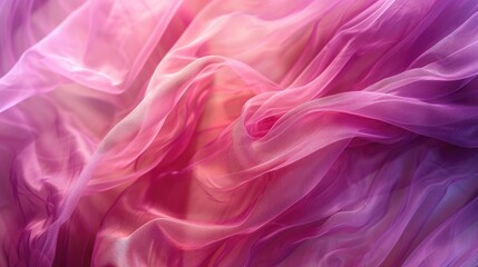 Fototapeta premium Close up background of abstract tulle waving