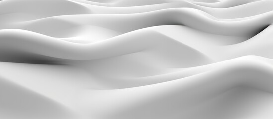 Obraz premium wavy white silk fabric background