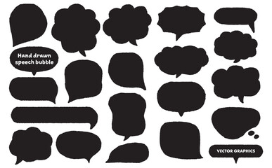 シンプルで使いやすい！フリーハンドの吹き出し素材