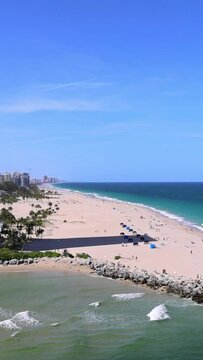 Cruise ship departing to Caribbean vacation from For Lauderdale port.