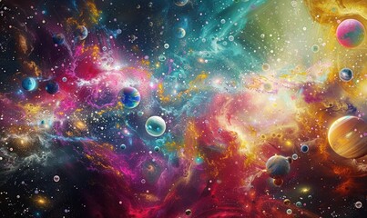 Obraz premium Cosmic harmony sky realm