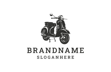 Motorcycle logo design template vector illustration