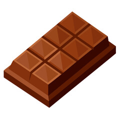 colorful illustration of chocolate bar