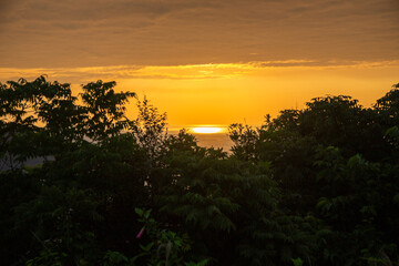 奄美、東シナ海の夕景、