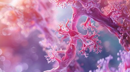 Function of Alveoli and Capillaries in the Human Lungs