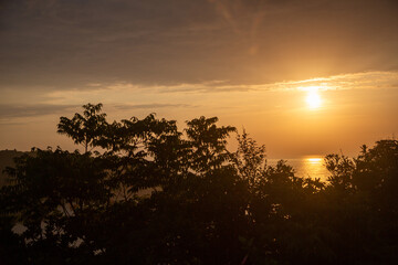 奄美、東シナ海の夕景、