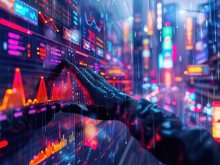 Robot touch electronic screen