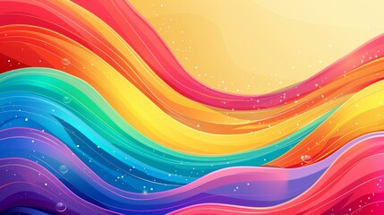 Design a clean, elegant Pride background featuring iconic LGBTQ role models in a stylish stockimage format.