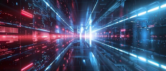 Digital Futurescape: Dynamic Visualization of Data, Cyber Cityscapes, and Quantum Networks in Futuristic Tech Landscapes