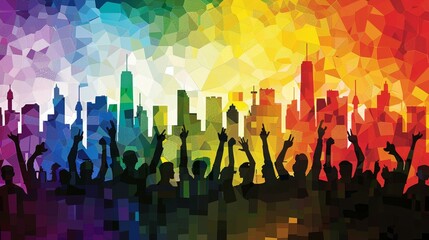 Capture significant LGBTQ history in a clean, Pridethemed stock image background, Ai Generated