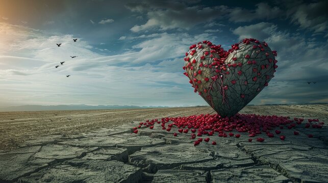 Woman healing a broken heart with serene nature walks, sunlight background.