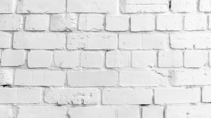 Obraz premium White brick wall with rough texture in daylight, close-up view.