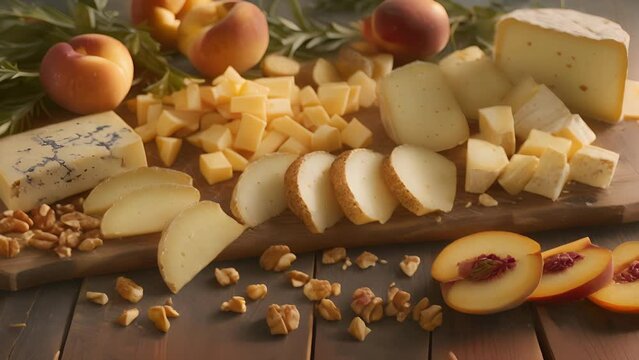 A cheese lovers paradise complete with an assortment of unique and flavorful options such as smoky chipotle cheddar tangy Jarlsberg and creamy boursault nestled alongside slices of