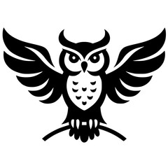 The owl logo is simple and beautiful