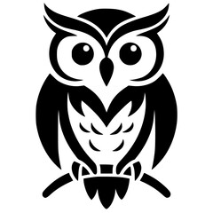 The owl logo is simple and beautiful