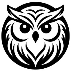 A beautiful simple owl logo