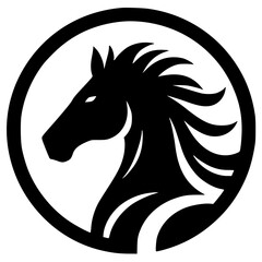 Horse head silhouette