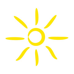 simple sun vector drawing